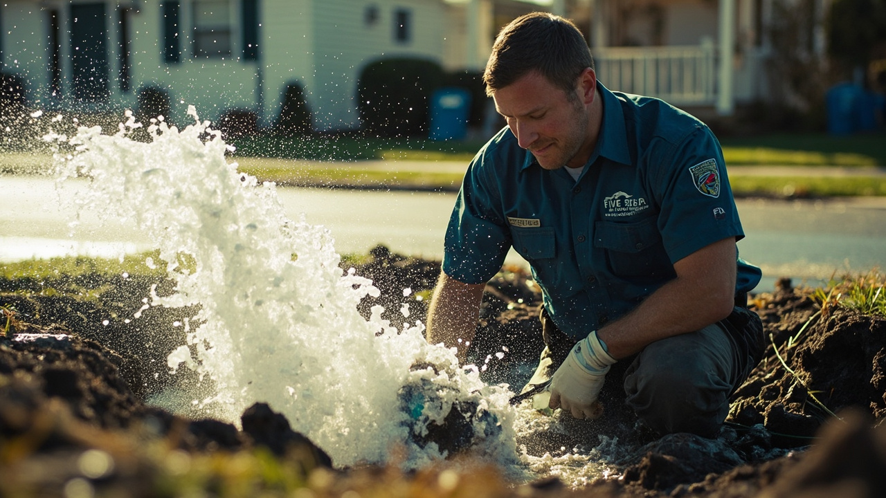 A Broken Main Water Line Floods Your Property in Minutes